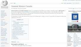 
							         General Motors Canada - Wikipedia								  
							    