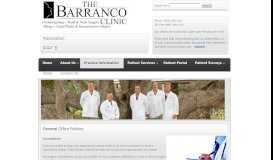 
							         General Office Policies | Barranco Clinic								  
							    