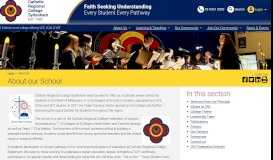 
							         General School Information - Catholic Regional College Sydenham								  
							    