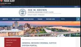 
							         General Session Criminal Justice System Portal | Shelby County ...								  
							    