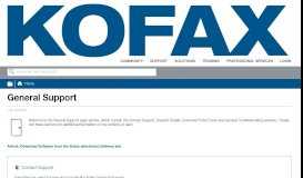 
							         General Support - Kofax								  
							    
