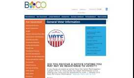 
							         General Voter Information - Botetourt County, Virginia								  
							    