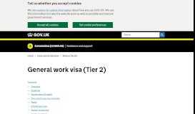 
							         General work visa (Tier 2): Apply - GOV.UK								  
							    