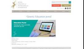 
							         Generic: Education portal | Royal College of Physicians of Edinburgh								  
							    