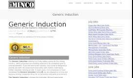 
							         Generic Inductions - iMINCO								  
							    