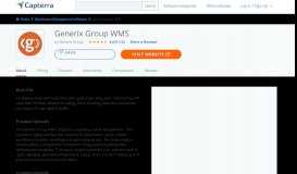 
							         Generix Group SOLOCHAIN WMS Reviews and Pricing - 2020								  
							    