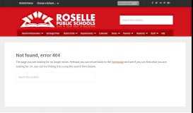 
							         Genesis Access and Information - Roselle Public Schools								  
							    