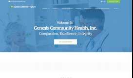 
							         Genesis Community Health - Home Page								  
							    