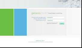
							         Genesis Credit - Partner Portal | Log On								  
							    