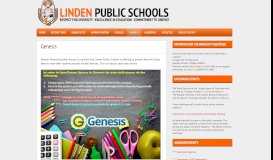 
							         Genesis - Linden Public Schools								  
							    