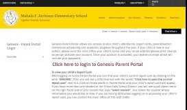 
							         Genesis- Parent Portal Login / Overview - Tinton Falls								  
							    