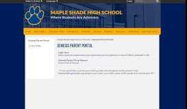 
							         Genesis Parent Portal - Maple Shade High School								  
							    