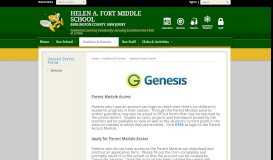
							         Genesis Parent Portal / Welcome - Pemberton Township Schools								  
							    