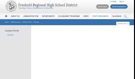 
							         Genesis Portal / Overview - Freehold Regional High School District								  
							    