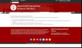 
							         Genesis Portals - High Point Regional School District								  
							    