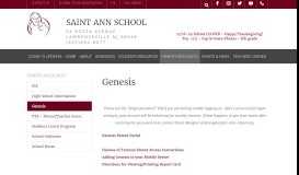 
							         Genesis - Saint Ann School - Lawrenceville, NJ								  
							    