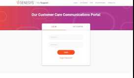 
							         Genesys | My Support - Login								  
							    