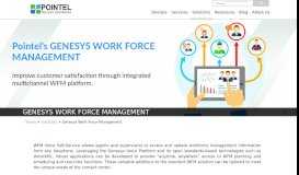 
							         Genesys workforce management | Genesys wfm | Pointel								  
							    