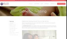 
							         Genetic Testing — Willow Midwives								  
							    