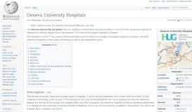
							         Geneva University Hospitals - Wikipedia								  
							    