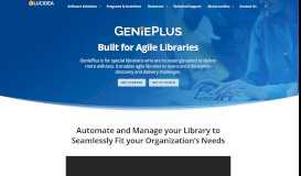 
							         GeniePlus Integrated Library System | Lucidea								  
							    