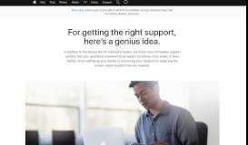 
							         Genius Bar Reservation and Apple Support Options - Apple								  
							    