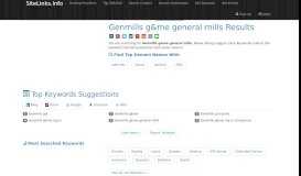 
							         Genmills g&me general mills Results For Websites Listing								  
							    