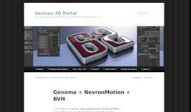 
							         Genoma + NevronMotion + BVH | German 3D Portal								  
							    