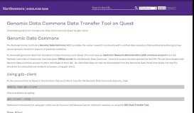 
							         Genomic Data Commons Data Transfer Tool on Quest								  
							    