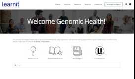 
							         Genomic Health | Learn iT!								  
							    