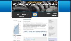 
							         Genuine Parts Company - Investor Services								  
							    