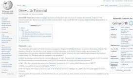 
							         Genworth Financial - Wikipedia								  
							    