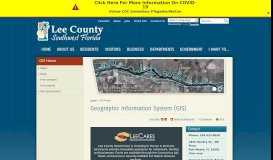 
							         Geographic Information System (GIS) - Lee County								  
							    