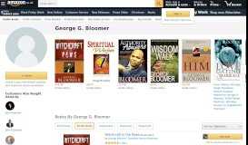 
							         George G. Bloomer: Books, Biography, Blogs ... - Amazon.co.uk								  
							    