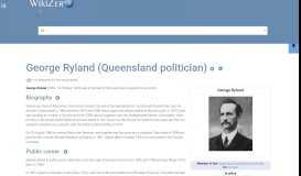 
							         George Ryland (Queensland politician) - WikiZero								  
							    