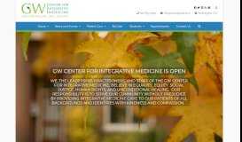 
							         George Washington University Center for Integrative Medicine								  
							    