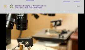 
							         Georgia Bureau of Investigation Division of Forensic Sciences								  
							    