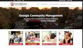 
							         Georgia Community Management								  
							    