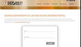
							         Georgia Department of Law DOR Online Ordering Portal | Dose of ...								  
							    