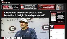 
							         Georgia football coach Kirby Smart on transfer portal: 'I don't know that ...								  
							    