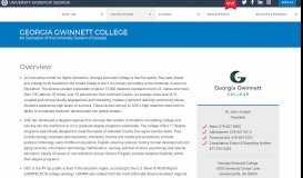 
							         Georgia Gwinnett College | University System of Georgia								  
							    