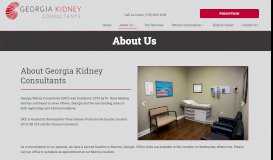 
							         Georgia Kidney Consultants - Watkinsville, GA - About Us								  
							    
