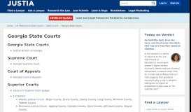 
							         Georgia State Courts :: Justia								  
							    