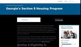 
							         Georgia's Section 8 Housing Program - Eligibility.com								  
							    