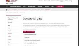 
							         Geospatial Data | ASU Library								  
							    