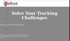 
							         GeoTrack – Tracking Simplified								  
							    