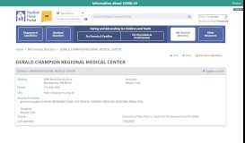 
							         GERALD CHAMPION REGIONAL ... - New Mexico Medical Home Portal								  
							    