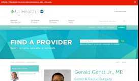 
							         Gerald Gantt Jr., surgeon, Colorectal Surgery | UI Health								  
							    