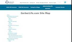 
							         GerberLife.com Site Map - Gerber Life Insurance								  
							    