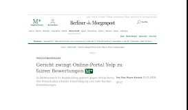 
							         Gericht zwingt Online-Portal Yelp zu fairen Bewertungen - Wirtschaft ...								  
							    